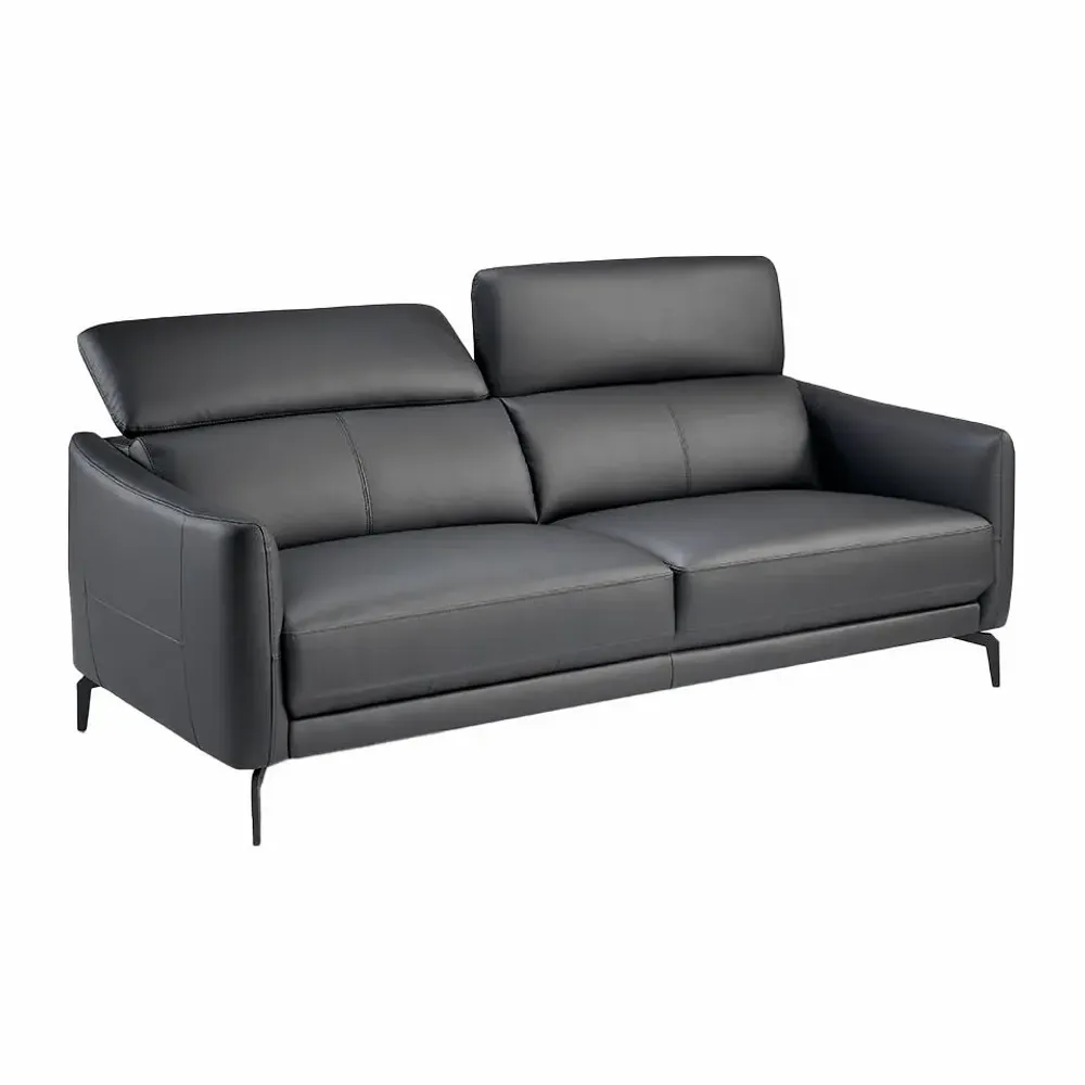 Sofas - 3-seater black cowhide sofa - ANGEL CERDÁ