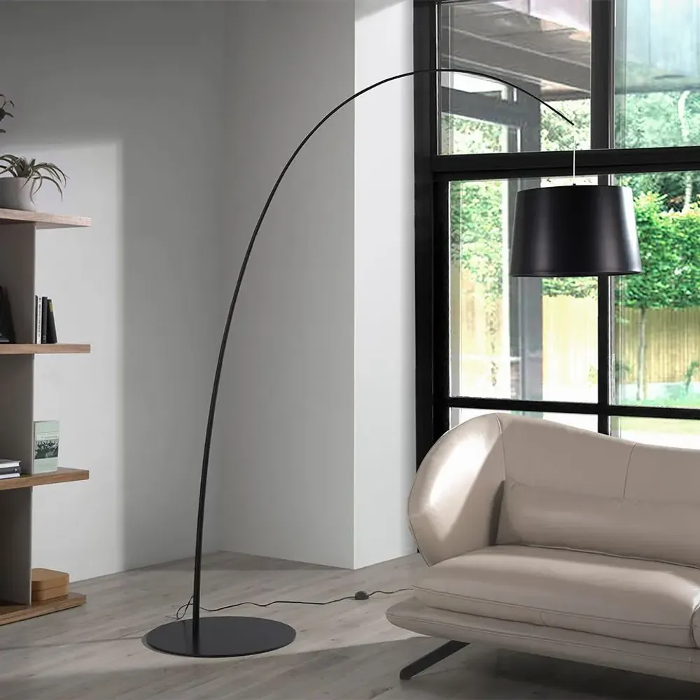 Lampadaires - Lampadaire réglable en acier noir - ANGEL CERDÁ