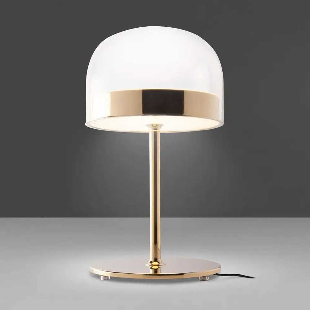 Desk lamps - Table lamp in steel and transparent glass - ANGEL CERDÁ