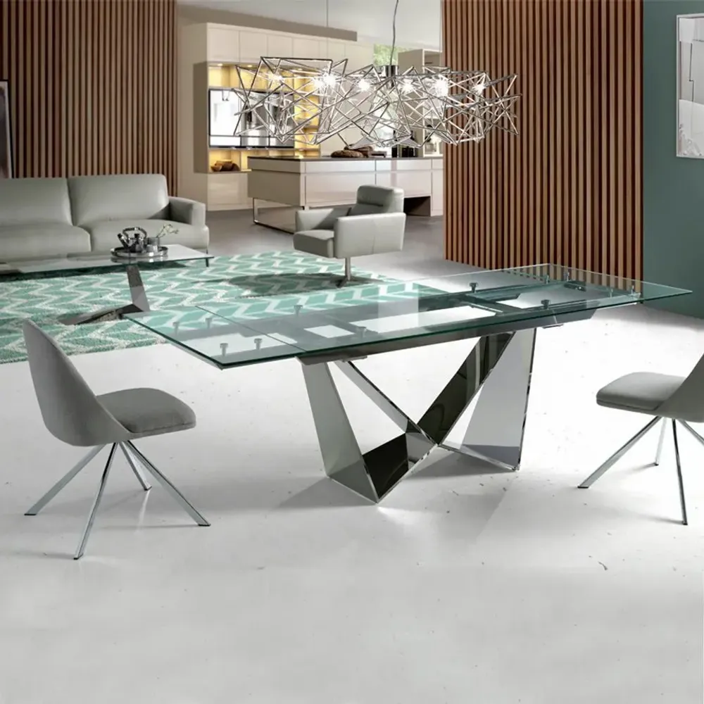 Dining Tables - Extendable glass dining table - ANGEL CERDÁ