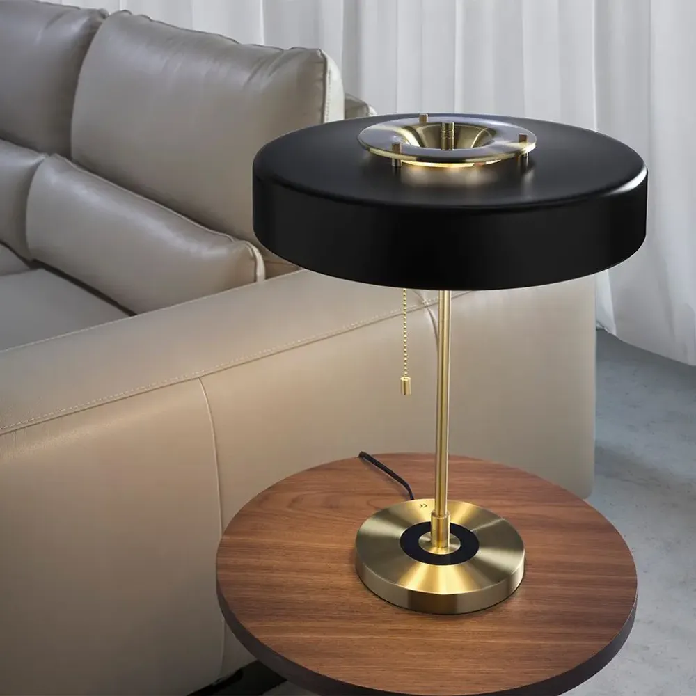 Lampes de table - Lampe de table en aluminium doré et aluminium noir - ANGEL CERDÁ