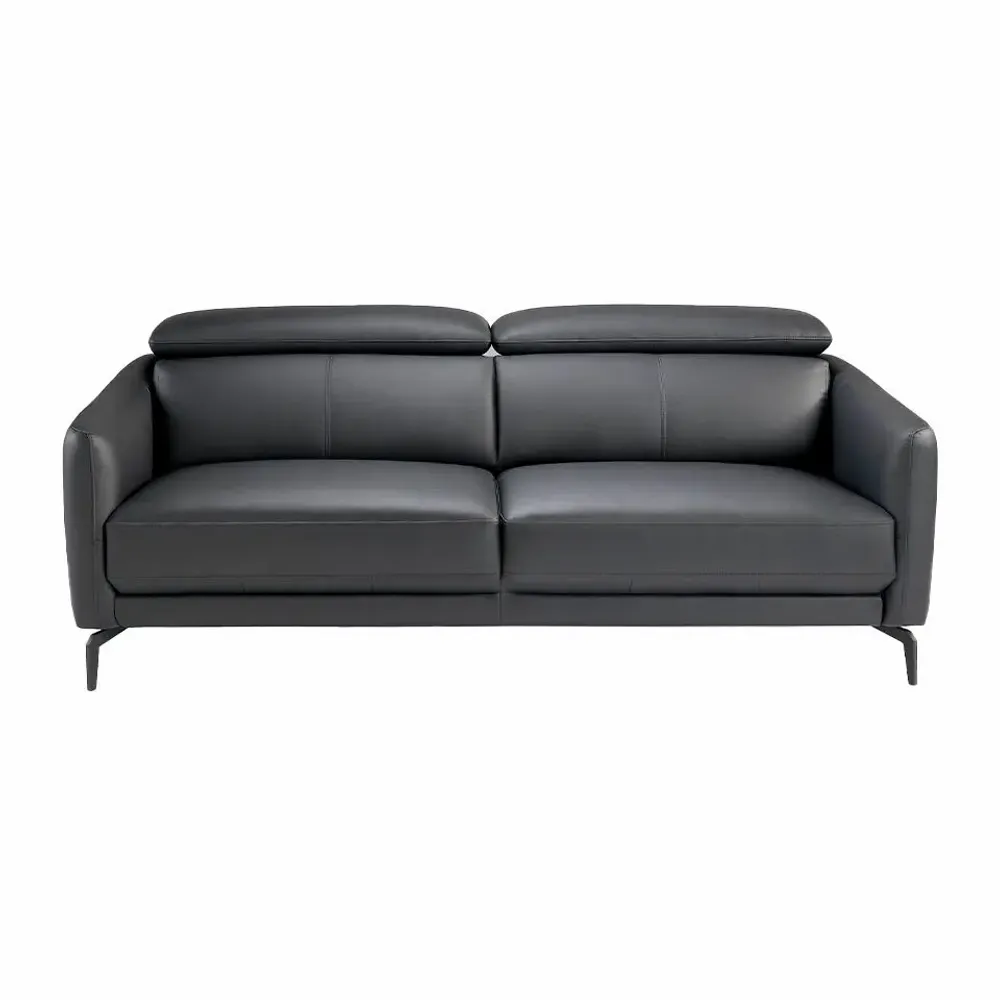 Sofas - 3-seater black cowhide sofa - ANGEL CERDÁ