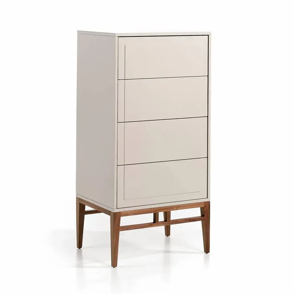 Chests of drawers - Gray and walnut chiffonier - ANGEL CERDÁ