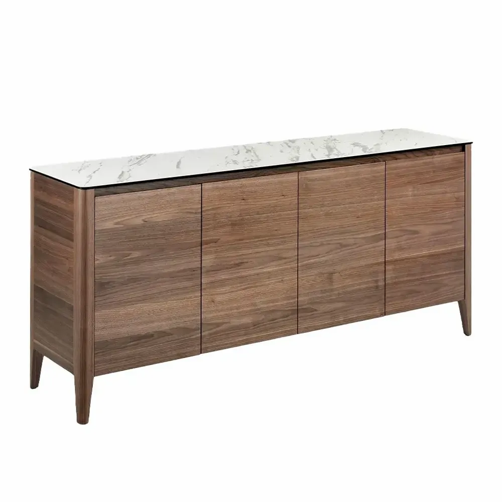 Sideboards - Porcelain and walnut sideboard - ANGEL CERDÁ