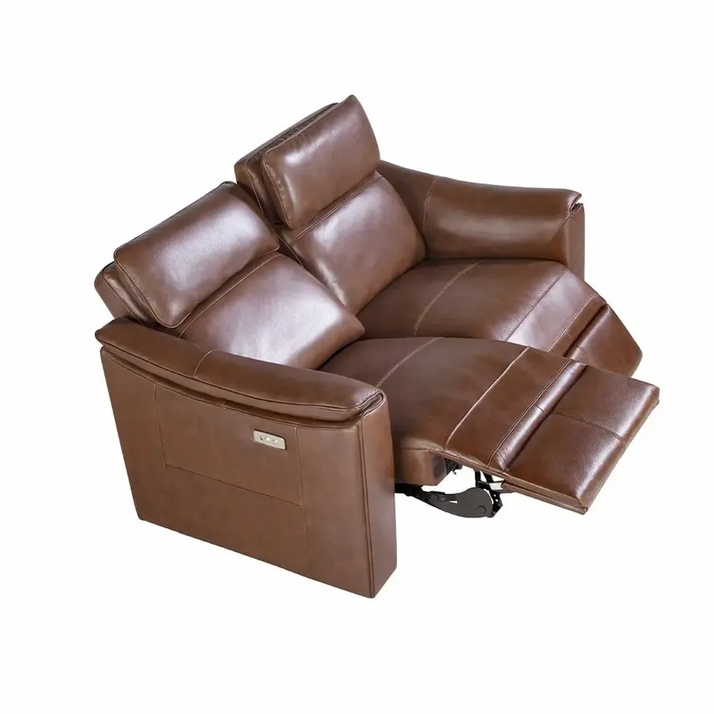 Sofas - 3 seater sofa in cow leather with relax mechanism - ANGEL CERDÁ