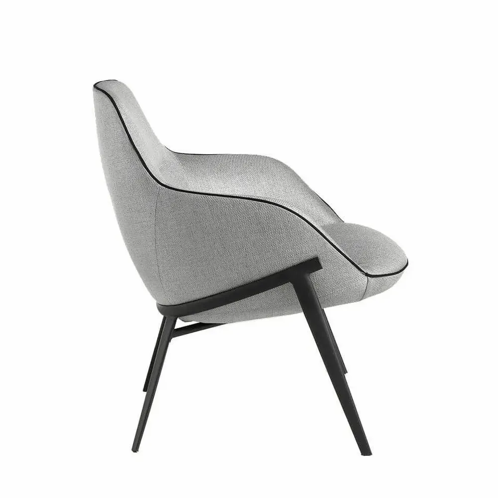 Armchairs - Confident armchair upholstered gray fabric - ANGEL CERDÁ