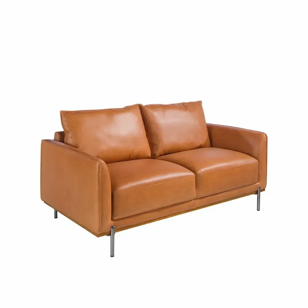 Sofas - 2 seater sofa buffalo brown cowhide leather - ANGEL CERDÁ