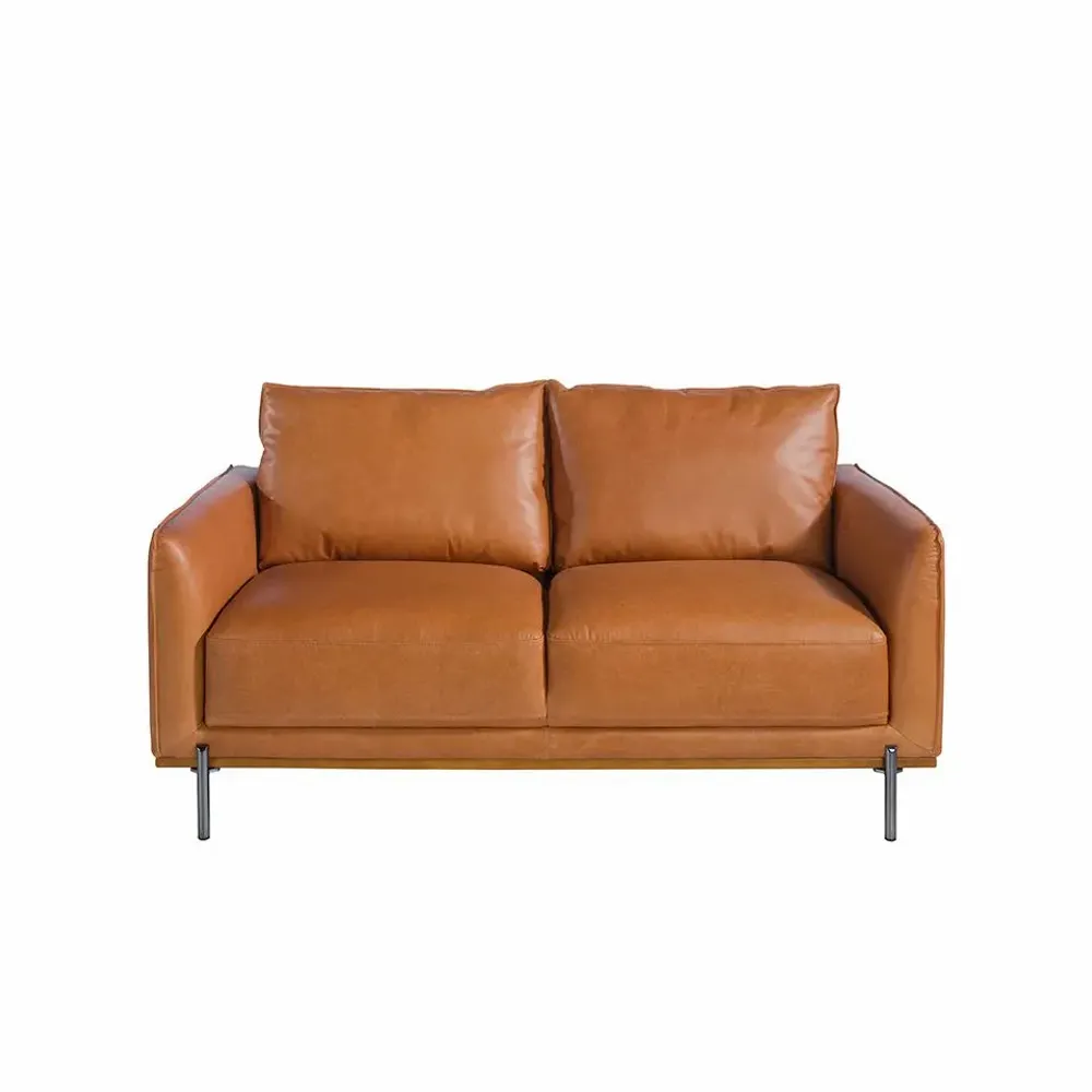 Sofas - 2 seater sofa buffalo brown cowhide leather - ANGEL CERDÁ