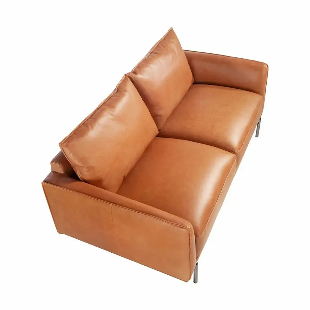 Sofas - 2 seater sofa buffalo brown cowhide leather - ANGEL CERDÁ