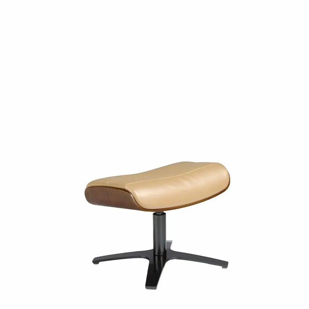 Ottomans - Ottoman upholstered in leather sand - ANGEL CERDÁ