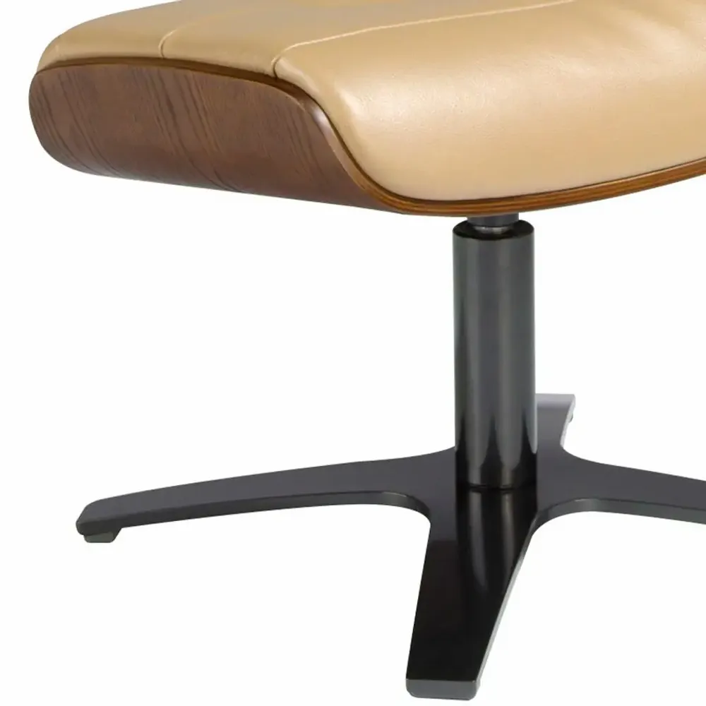 Ottomans - Ottoman upholstered in leather sand - ANGEL CERDÁ