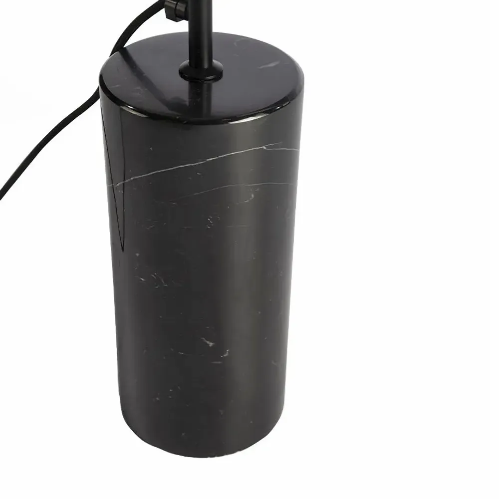 Floor lamps - Floor lamp black marble and black steel - ANGEL CERDÁ