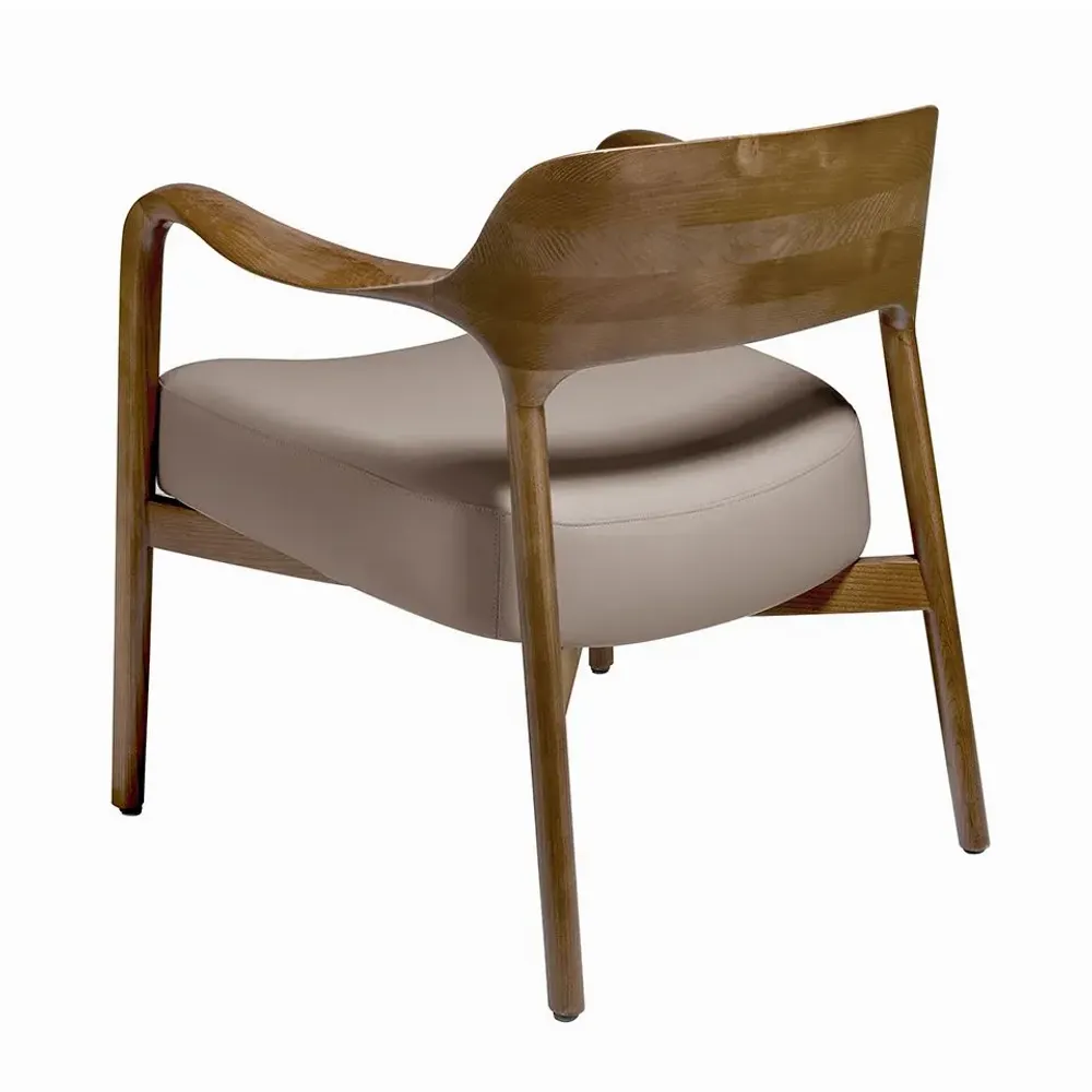 Armchairs - Upholstered armchair mink eco-leather - ANGEL CERDÁ