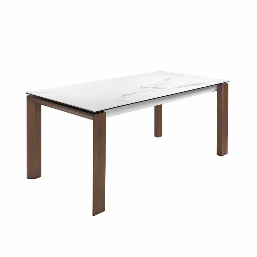 Tables Salle à Manger - Table de salle à manger extensible en marbre blanc - ANGEL CERDÁ
