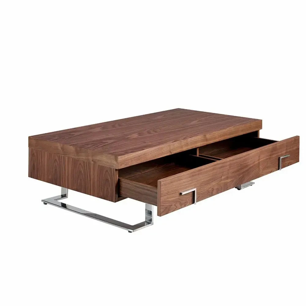 Coffee tables - Rectangular coffee table walnut wood - ANGEL CERDÁ