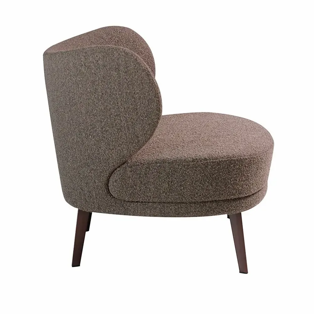 Fauteuils - Fauteuil tapissé en tissu brun - ANGEL CERDÁ