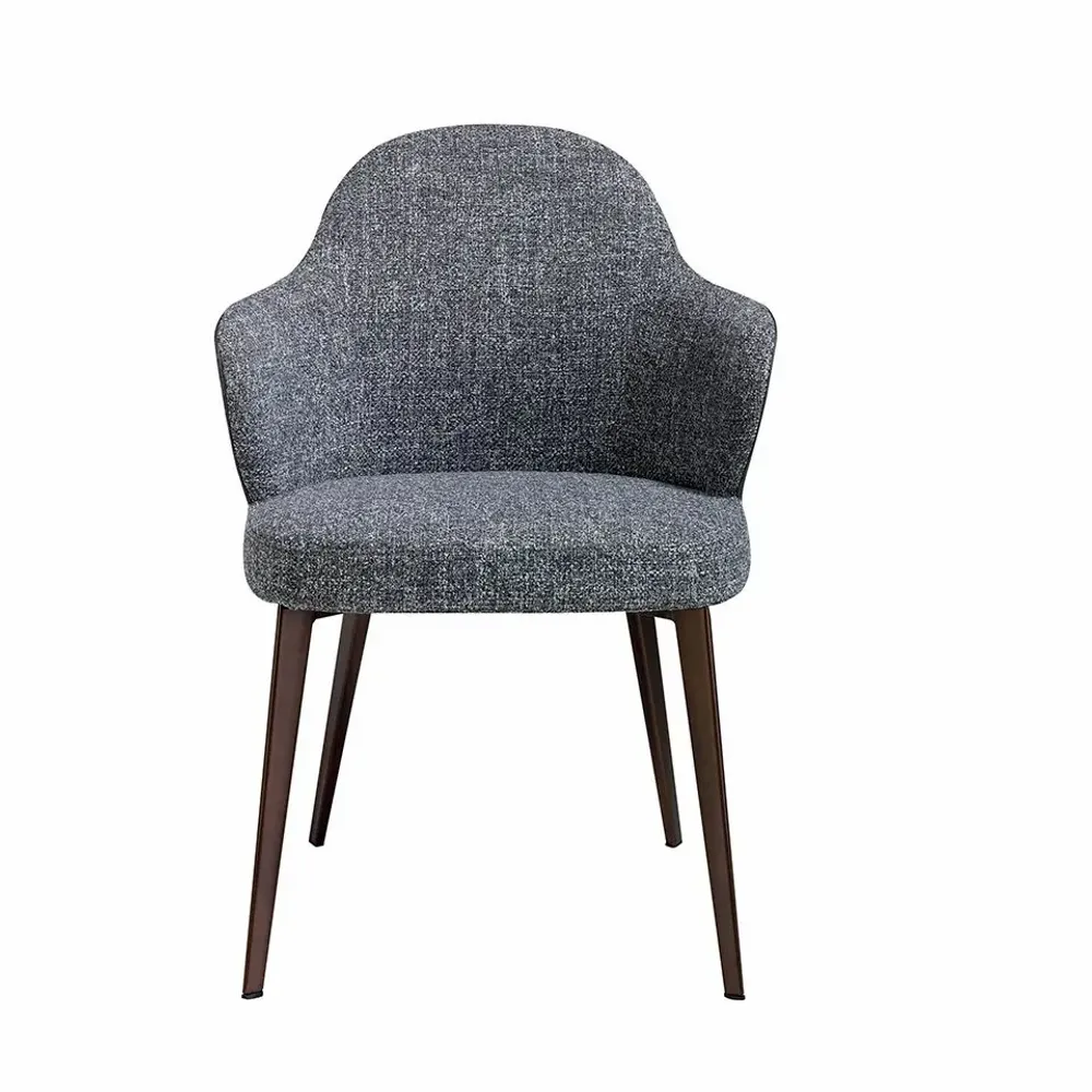 Chairs - Dining chair upholstered in eco-leather and fabric - ANGEL CERDÁ
