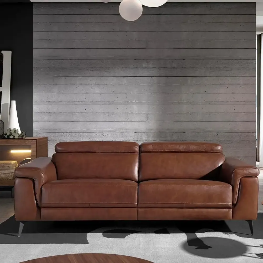 Sofas - 3 seater sofa upholstered in cowhide leather - ANGEL CERDÁ