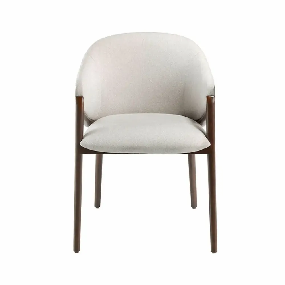 Chairs - Dining table chair upholstered in fabric and leatherette - ANGEL CERDÁ