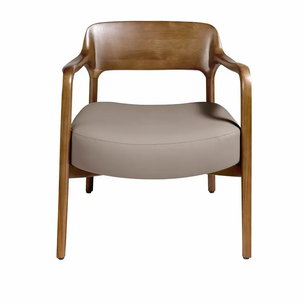 Armchairs - Upholstered armchair mink eco-leather - ANGEL CERDÁ