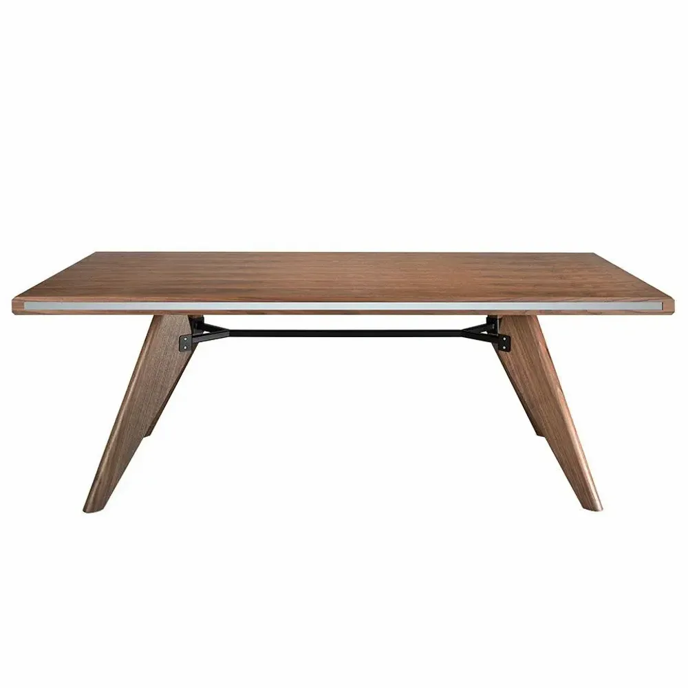 Dining Tables - Dining table walnut glass mirror effect - ANGEL CERDÁ