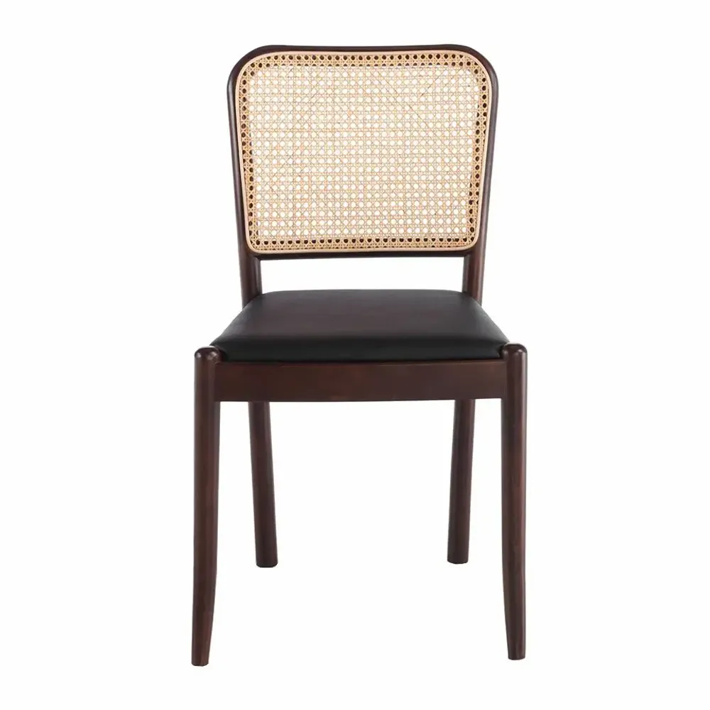 Chairs - Square rattan back Dining table chair - ANGEL CERDÁ