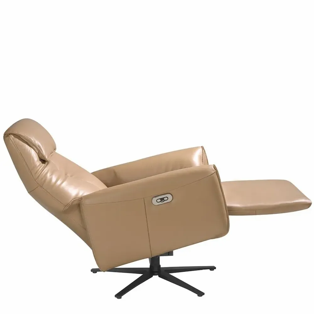 Fauteuils - Fauteuil pivotant en cuir mécanismes relax - ANGEL CERDÁ