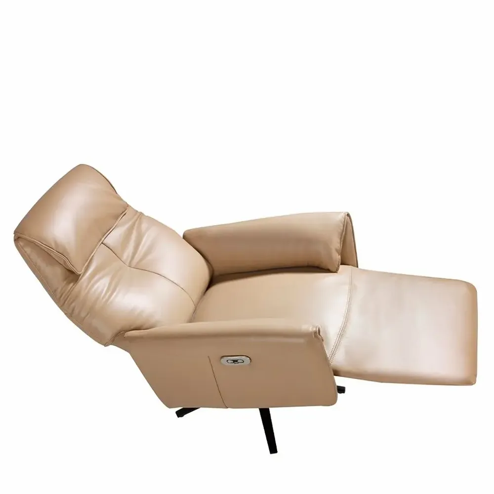 Fauteuils - Fauteuil pivotant en cuir mécanismes relax - ANGEL CERDÁ