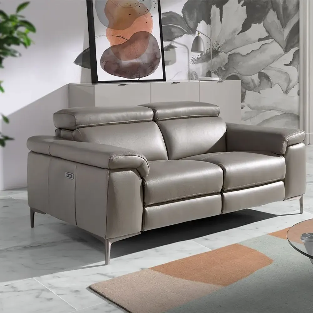 Canapés - Canapé 2 places cuir de vachette mécanismes de relaxation - ANGEL CERDÁ