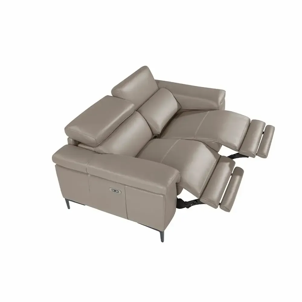 Sofas - 3 seater sofa leather cowhide leather relax mechanisms - ANGEL CERDÁ