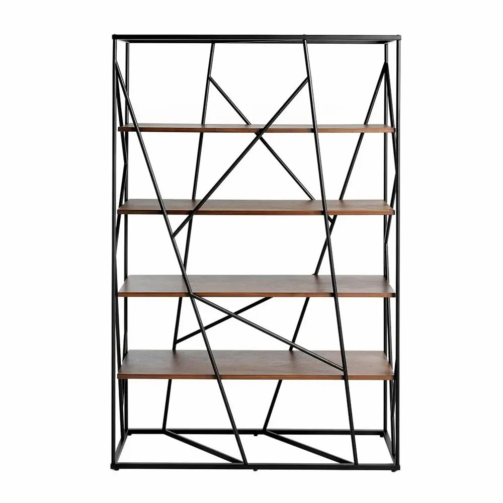 Mobilier et rangements pour bureau - Étagère en noyer et acier noir - ANGEL CERDÁ