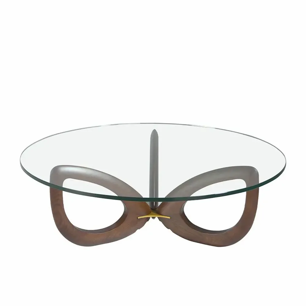 Tables basses - Table basse ronde en verre modèle - ANGEL CERDÁ