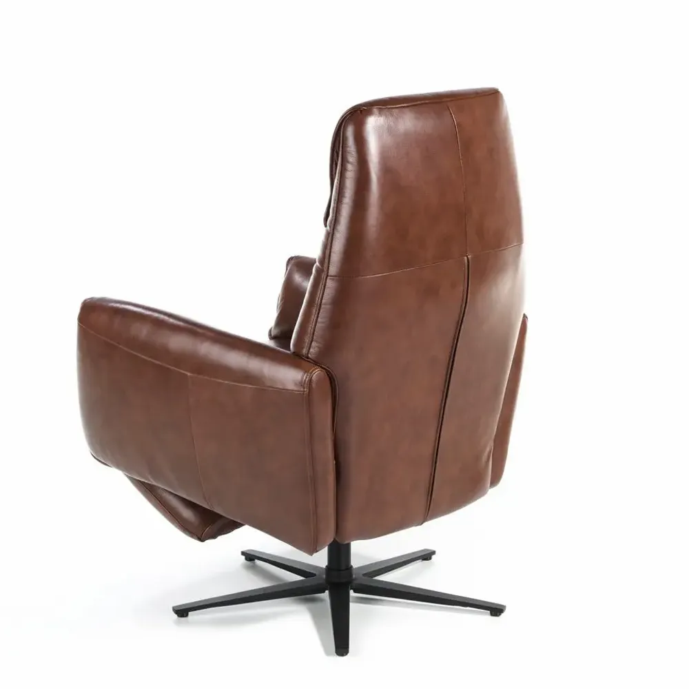 Armchairs - Leather swivel armchair relax mechanisms - ANGEL CERDÁ