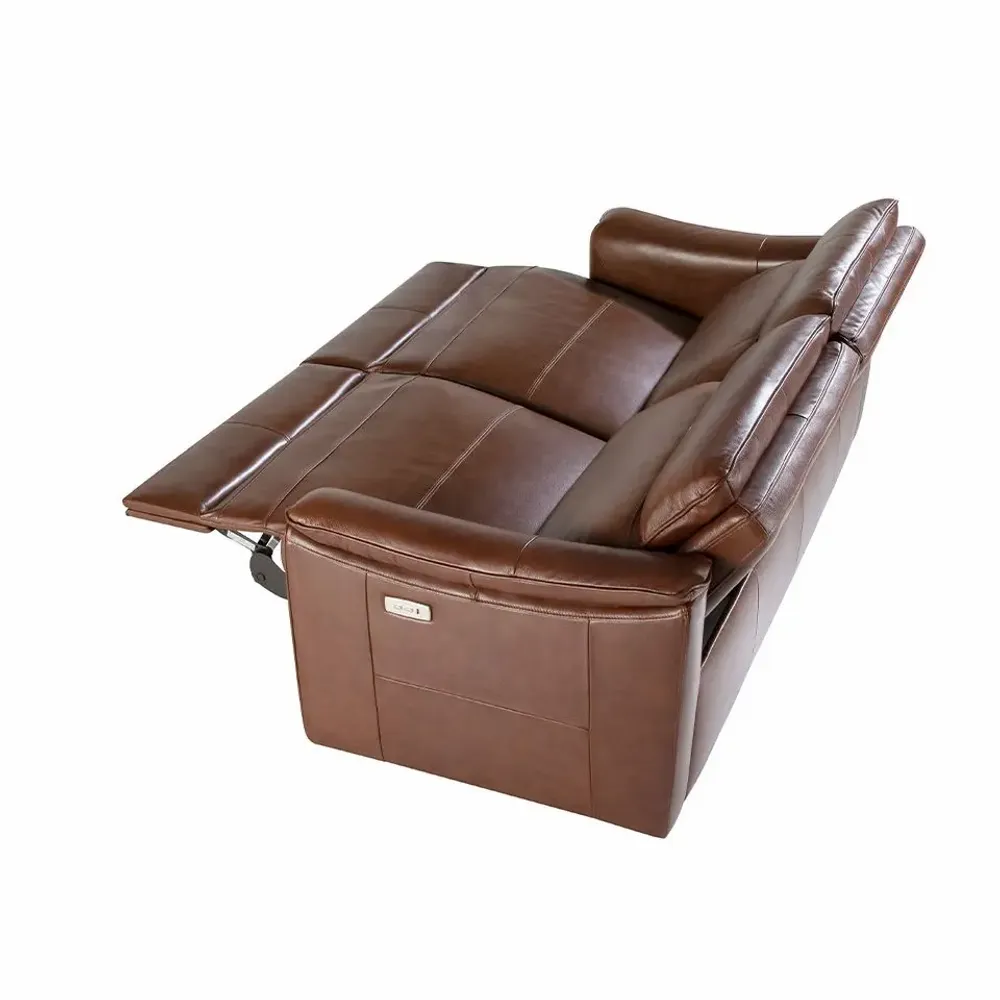 Sofas - 3 seater sofa in cow leather with relax mechanism - ANGEL CERDÁ
