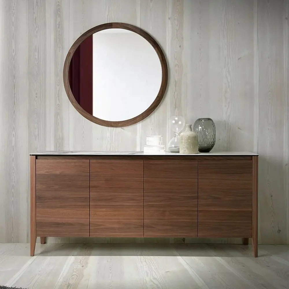 Sideboards - Porcelain and walnut sideboard - ANGEL CERDÁ
