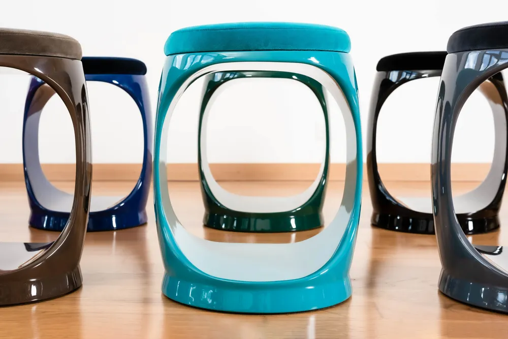 Chairs - Signet Ring Stool I Turquoise - SOFTICATED