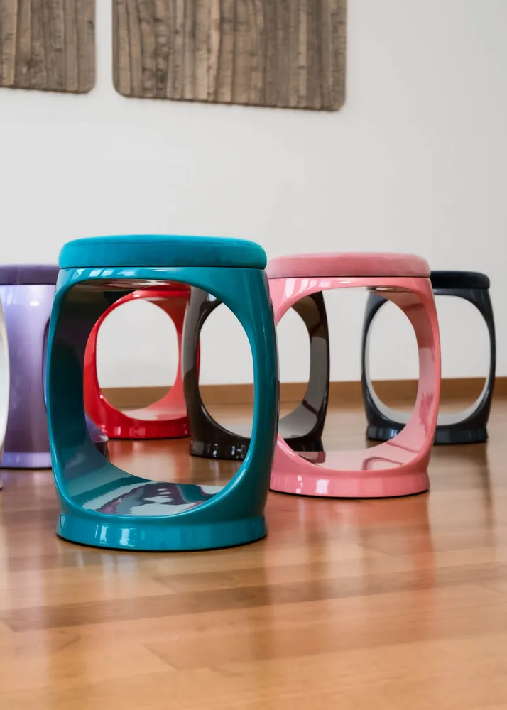 Chairs - Signet Ring Stool I Turquoise - SOFTICATED