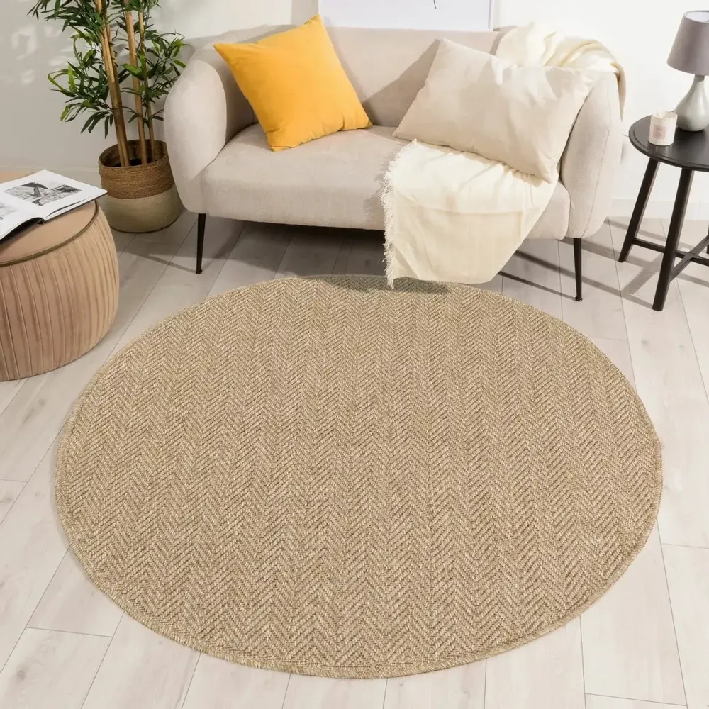 Other caperts - Beige Jute-Effect Indoor/Outdoor Rug - NAZAR RUGS