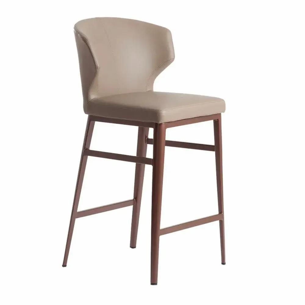Stools - Upholstered leatherette stool - ANGEL CERDÁ