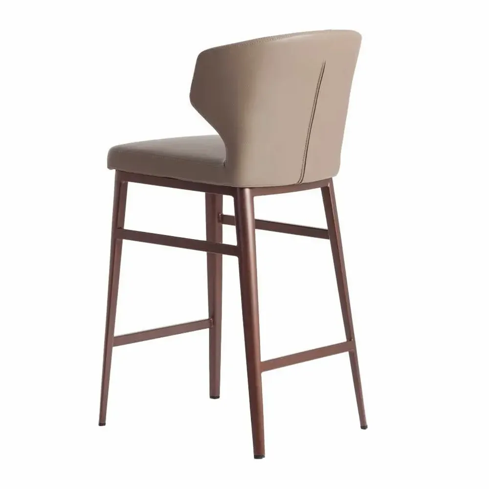 Stools - Upholstered leatherette stool - ANGEL CERDÁ