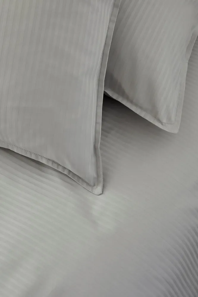 Bed linens - Grand Hotel Argent - Satin Jacquard Bed Set - COUCKE