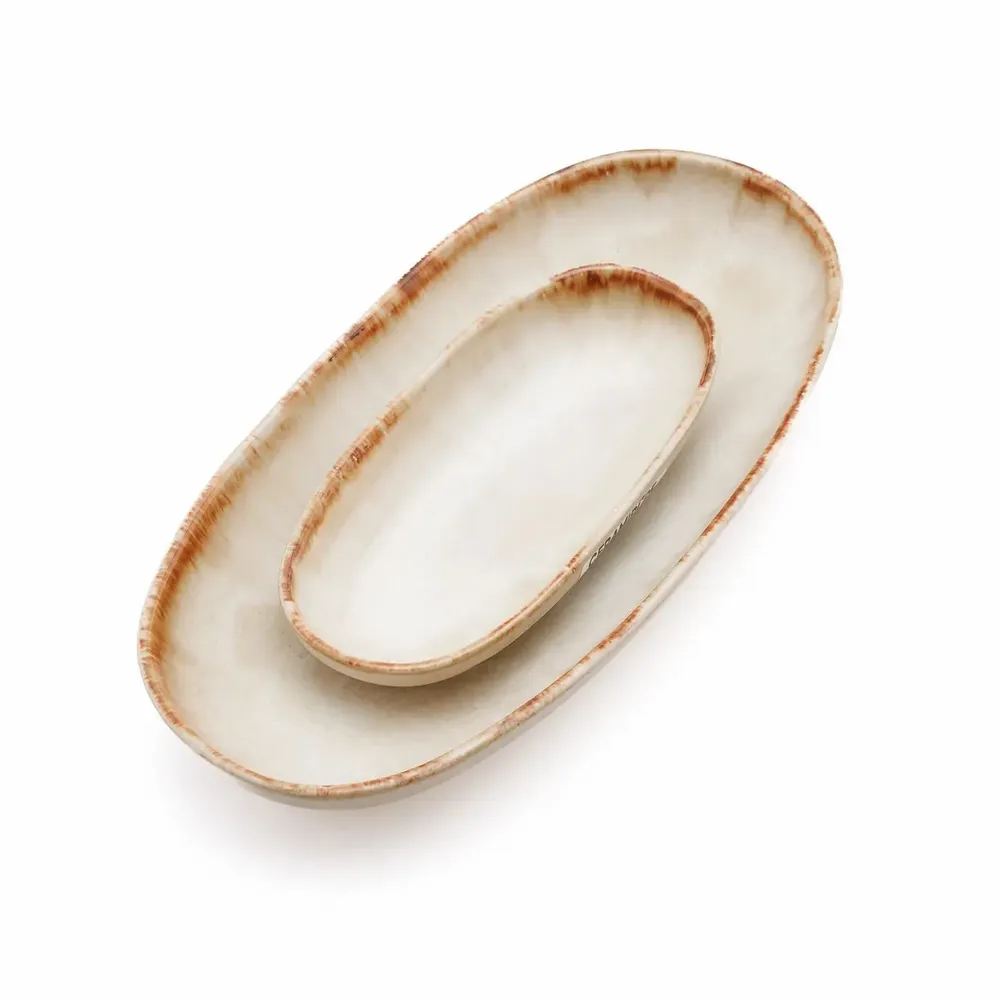 Formal plates - The Cascais Oval Plate - M - Set of 6 - BAZAR BIZAR LIVING