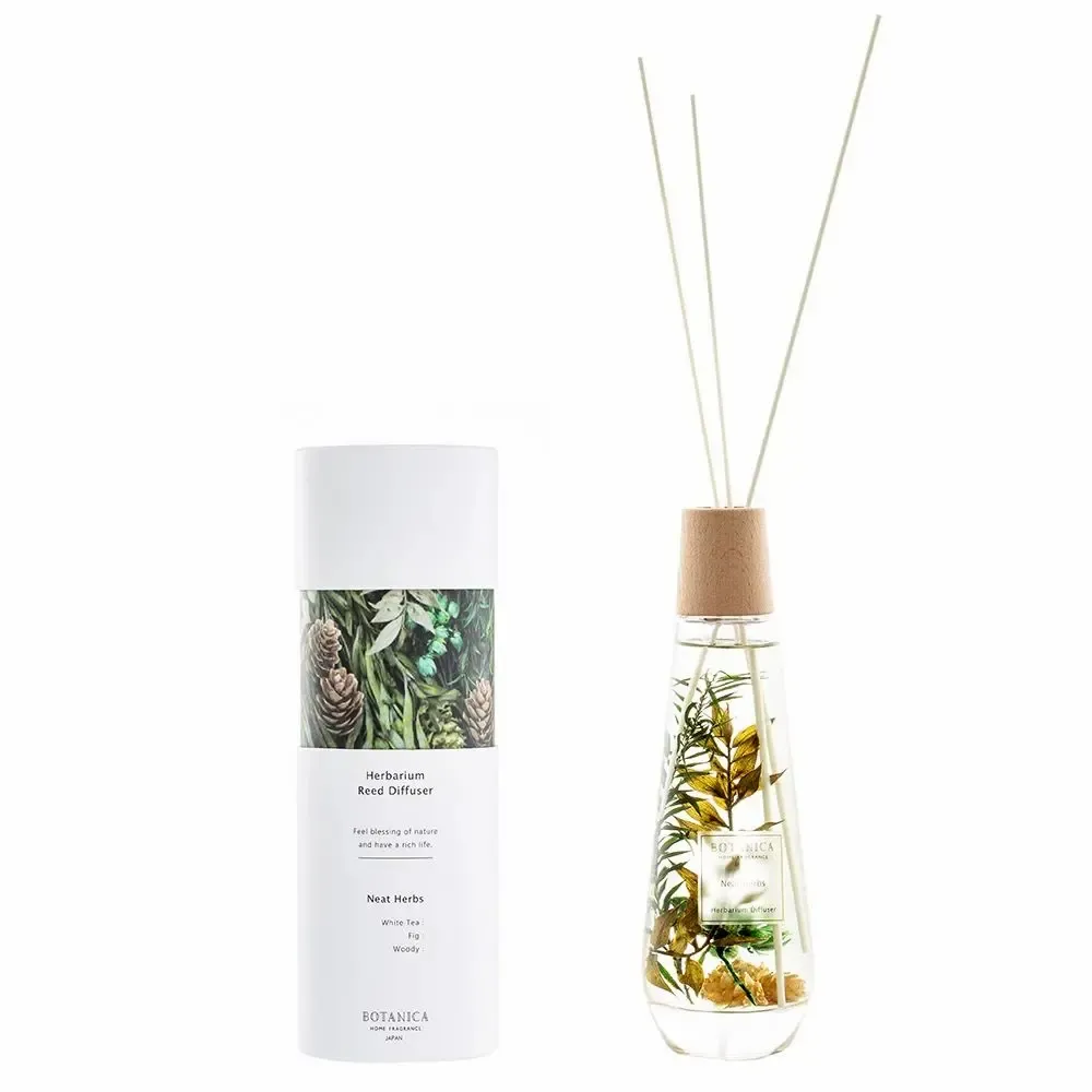 Floral decoration - 140 ml Home Fragrance Diffuser - Herbarium/BOTANICA Fragrance Japan Collection - ABINGPLUS