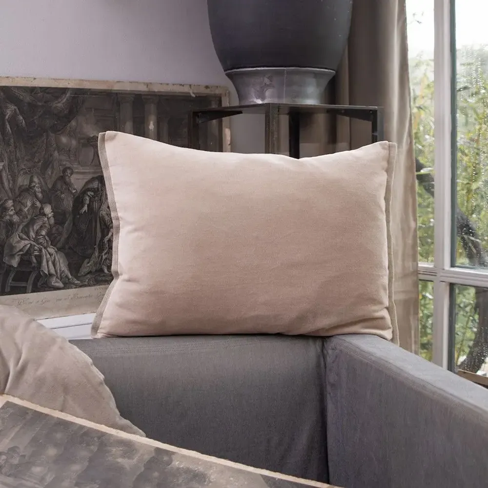Fabric cushions - Medicis Cushion Cover 40X55Cm Medicis Sable - EN FIL D'INDIENNE...