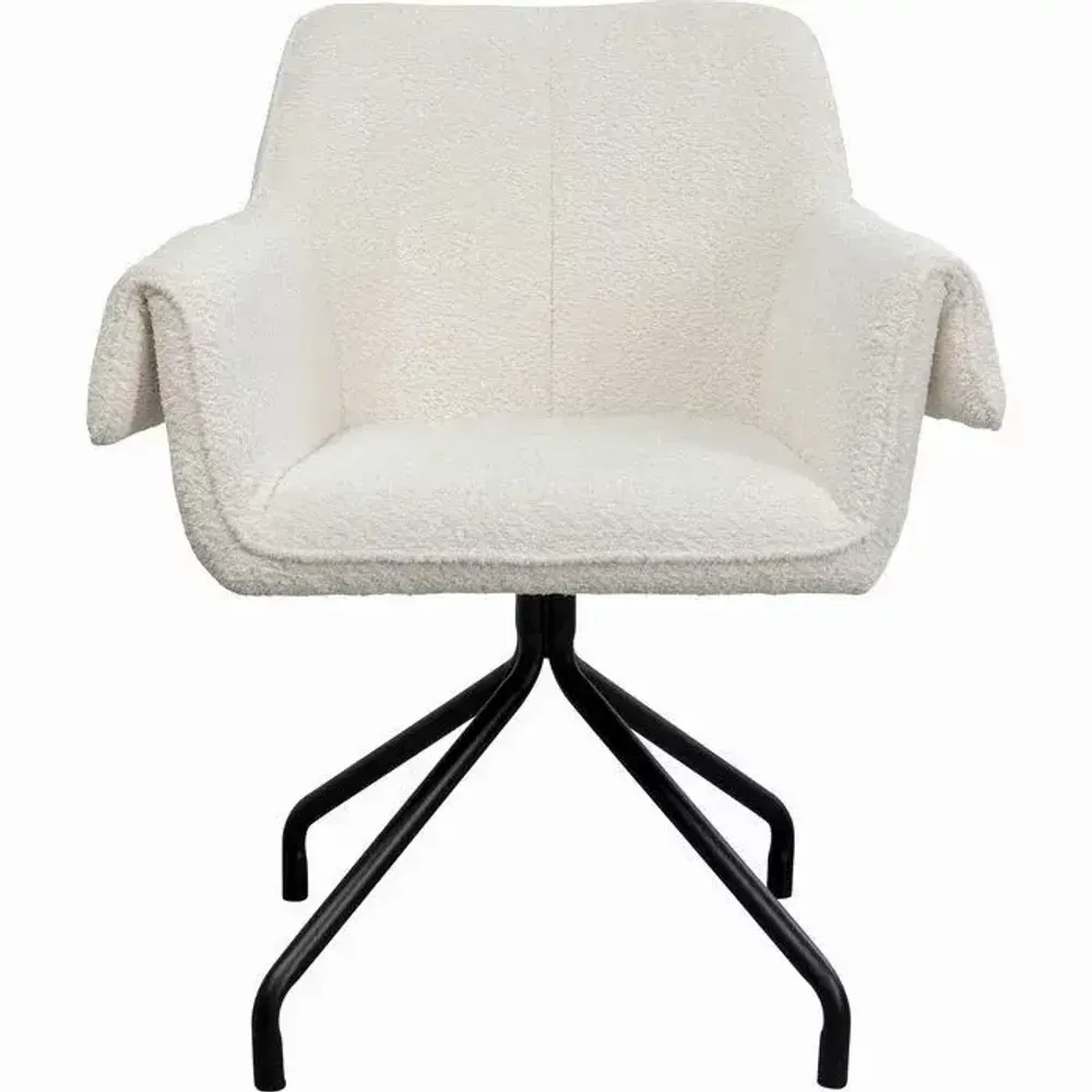 Armchairs - Swivel Chair Bess Cream - KARE DESIGN