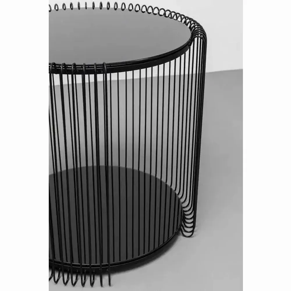 Tables basses - Table d appoint Wire Cut Out noir (2/Set) - KARE DESIGN
