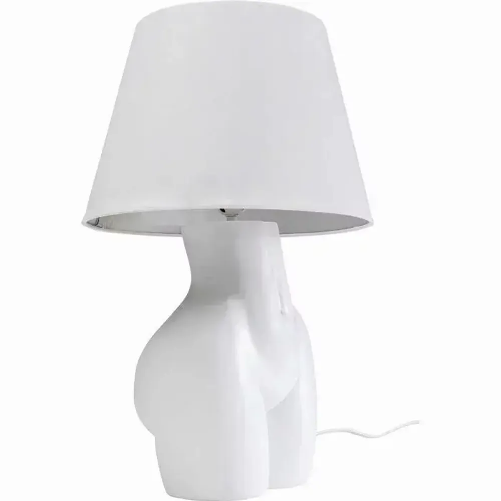 Lampes de table - Lampe à poser Donna blanc 48cm - KARE DESIGN