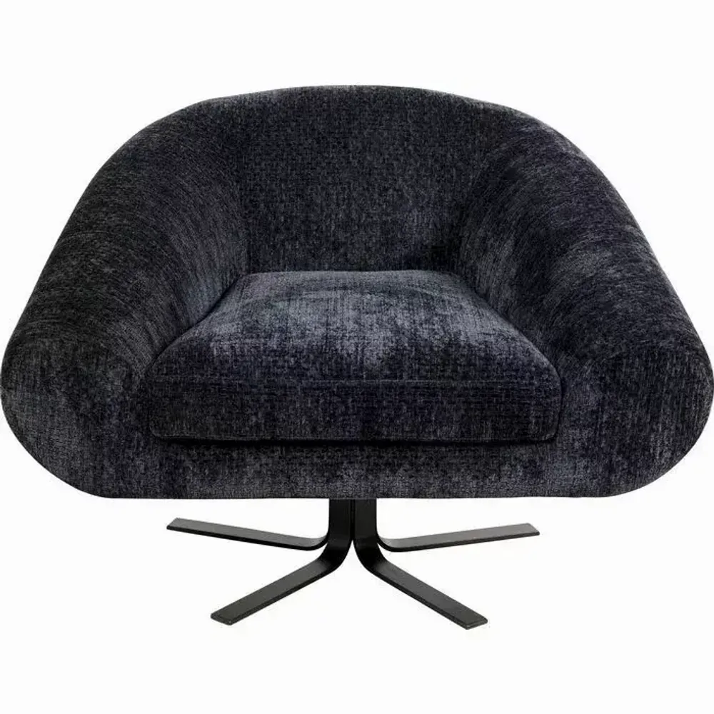 Armchairs - Swivel Armchair Ciao Midnight - KARE DESIGN