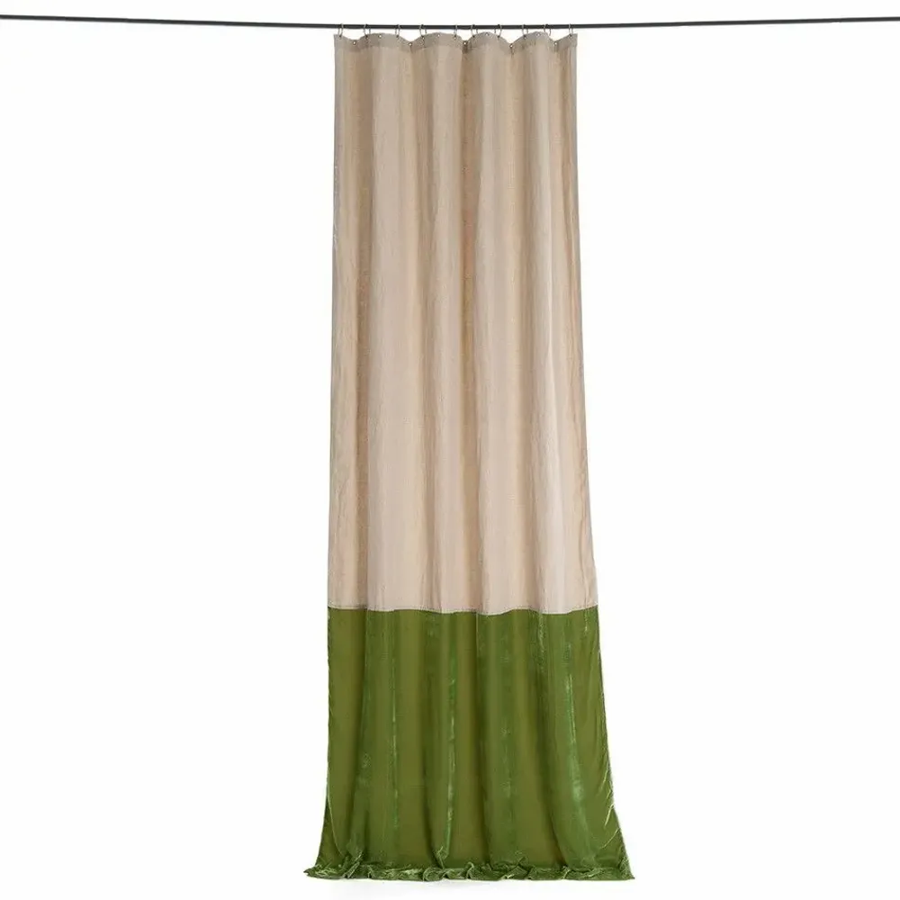 Rideaux et voilages - FORTUNA DUO  Rideau 140x300 cm FORTUNA AVOCAT - EN FIL D'INDIENNE...