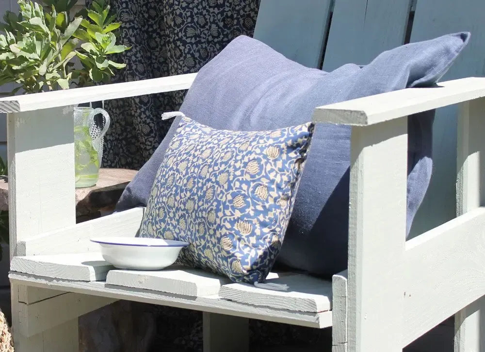 Rideaux et voilages - INDIENNE Housse de coussin 30x45 cm - EN FIL D'INDIENNE...